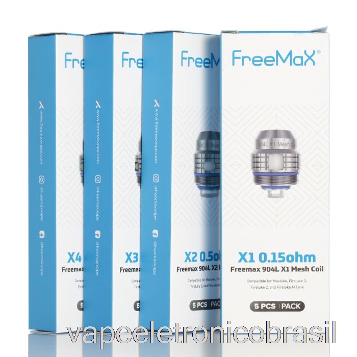 Vape Eletrônico Freemax Maxluke 904l X Bobinas De Reposição 0,2ohm 904l X2 Bobinas De Malha Dupla